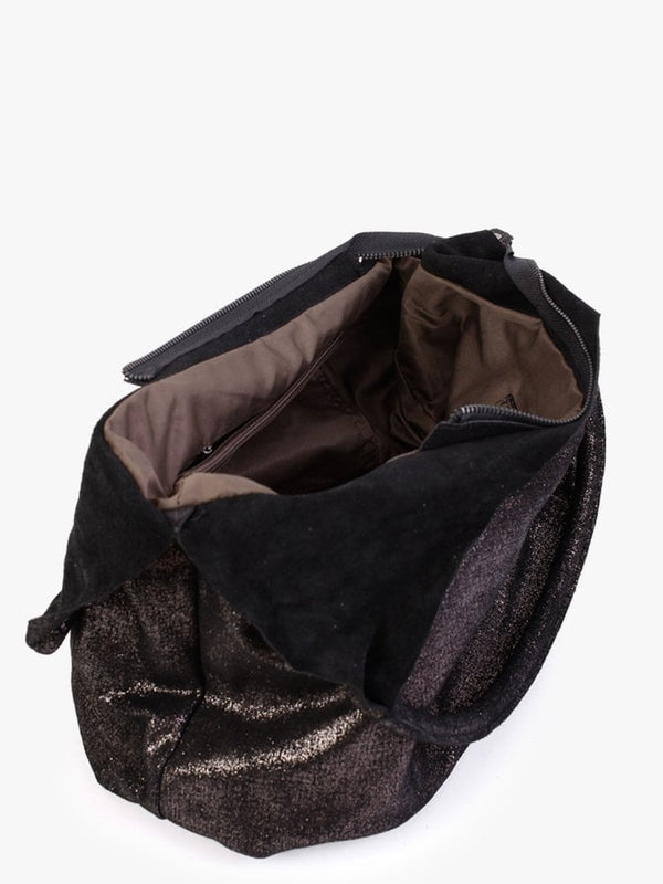 Pewter Metallic Shoulder Bag
