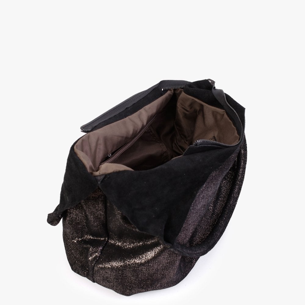 Pewter Metallic Shoulder Bag