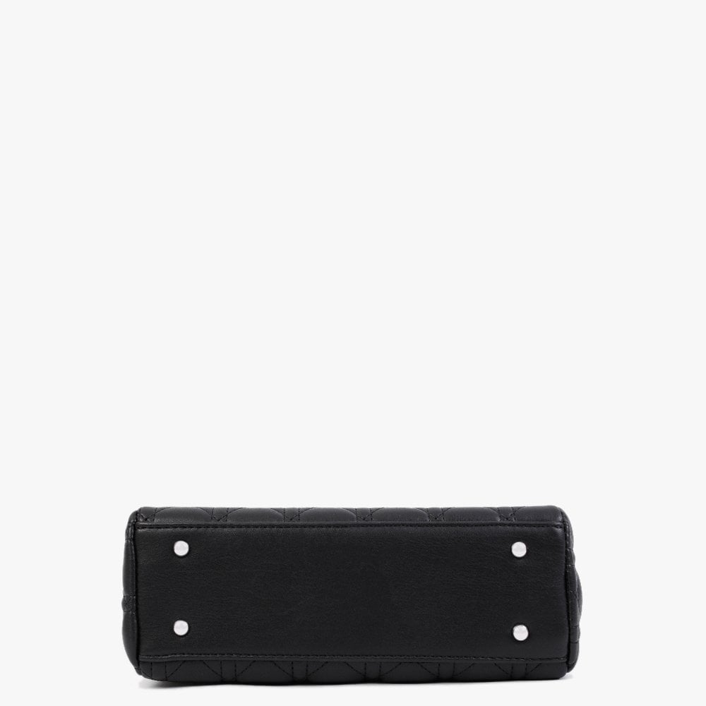 Black Quilted Box Bag