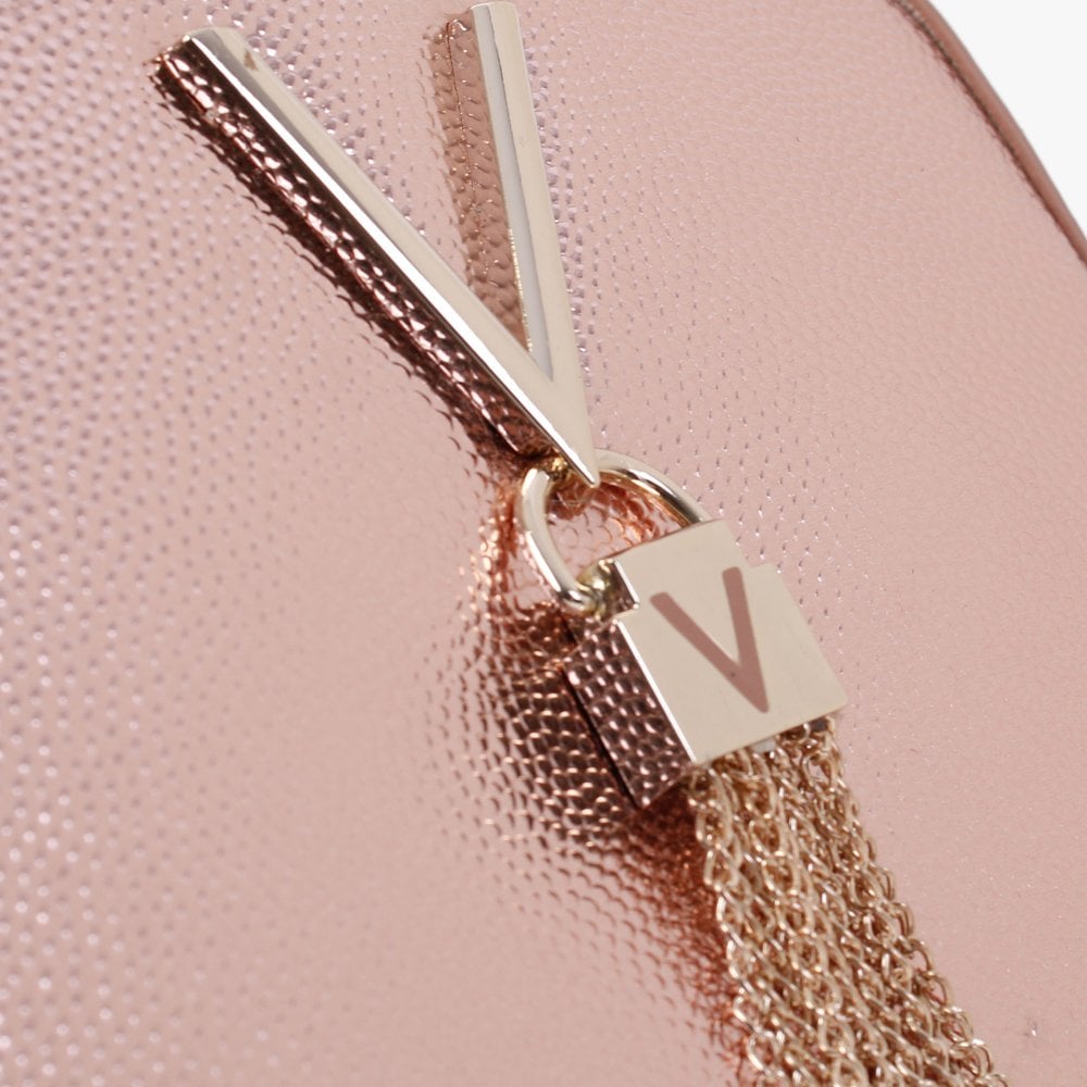Divina Rosa Ramato Pebbled Camera Bag
