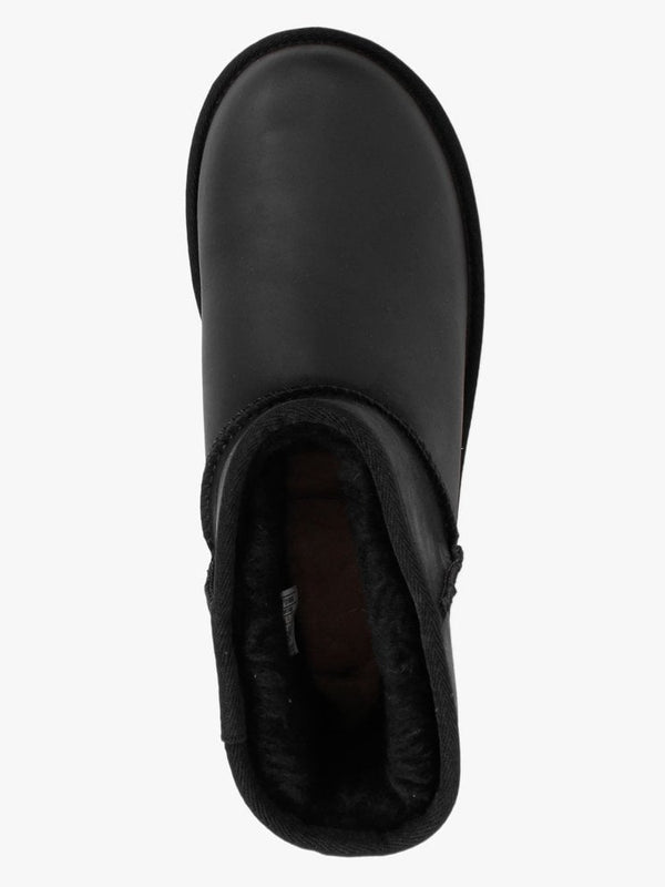 Classic Mini Black Leather Twinface Boots