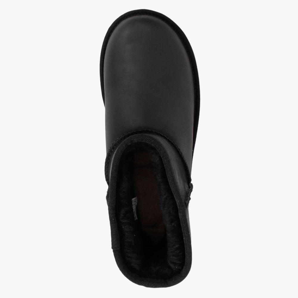 Classic Mini Black Leather Twinface Boots