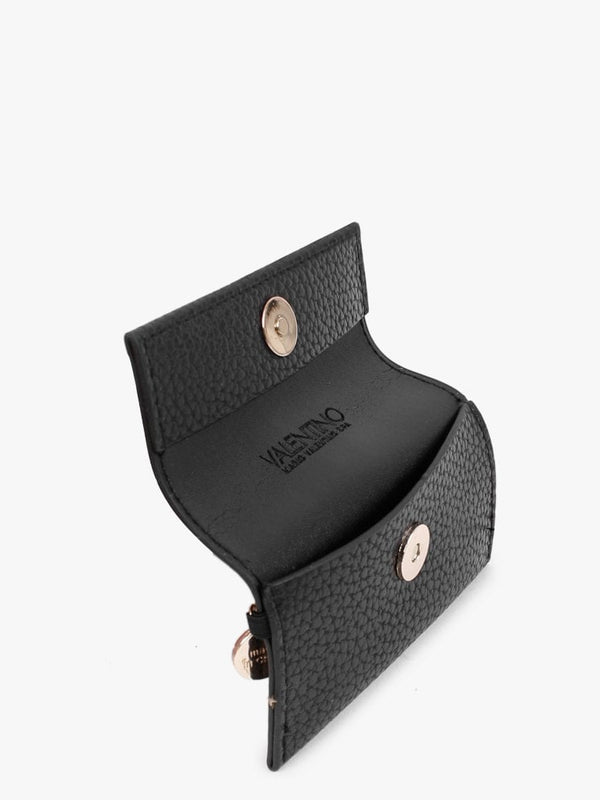 Grass Black Pebbled Keyring Pouch