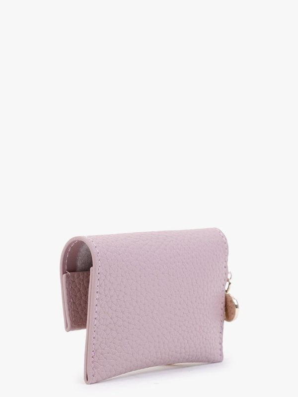 Grass Rosa Pebbled Keyring Pouch