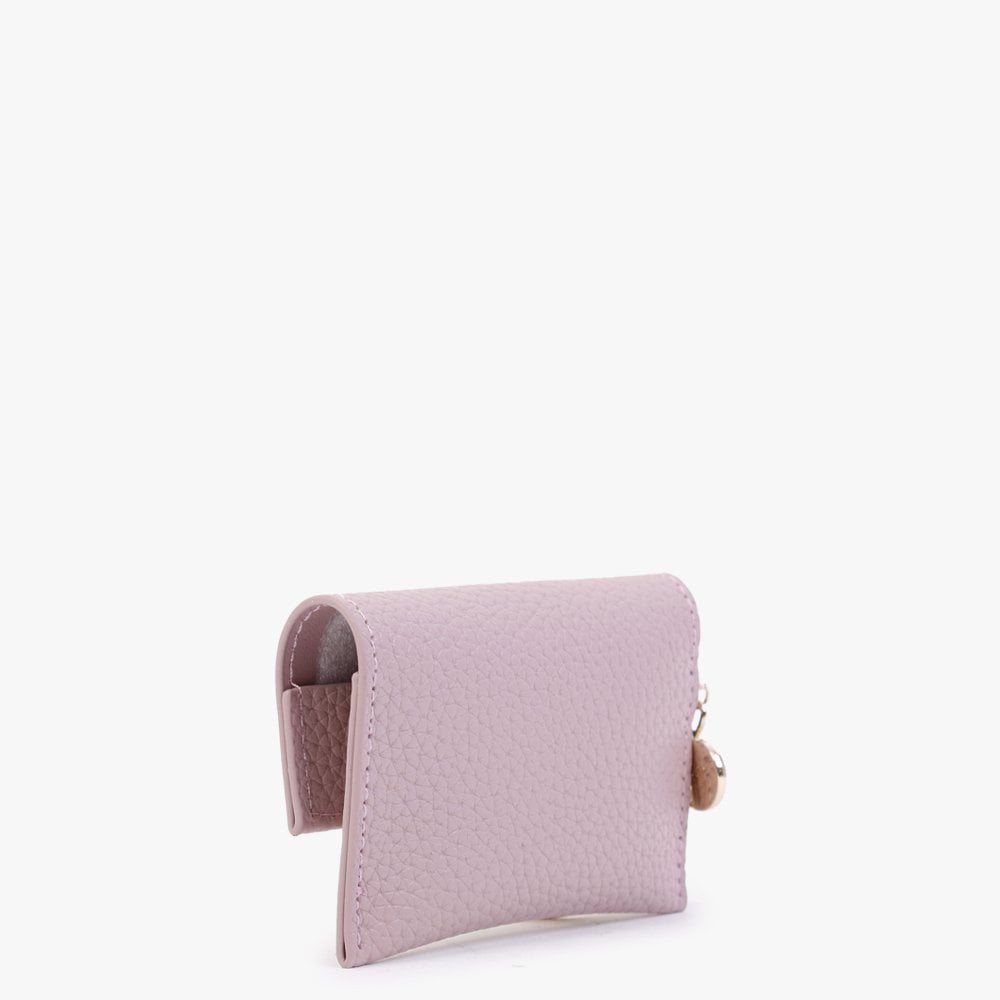 Grass Rosa Pebbled Keyring Pouch