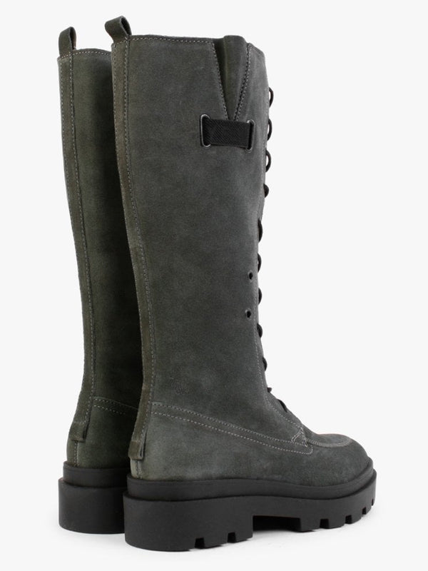 Jaba Military Suede Knee Boots