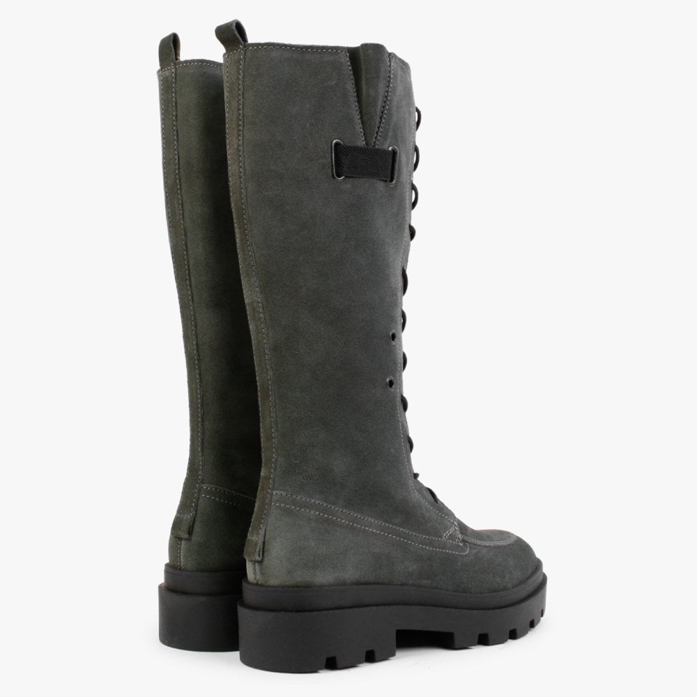 Jaba Military Suede Knee Boots