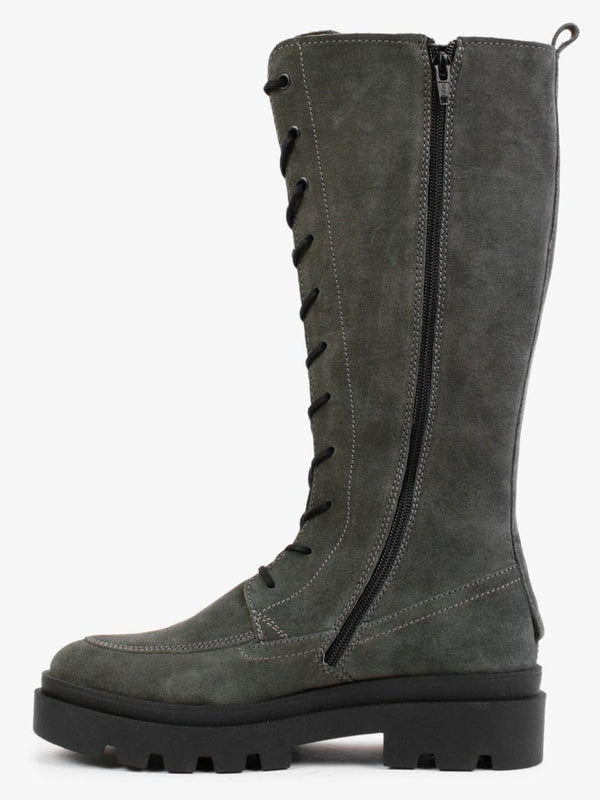 Jaba Military Suede Knee Boots
