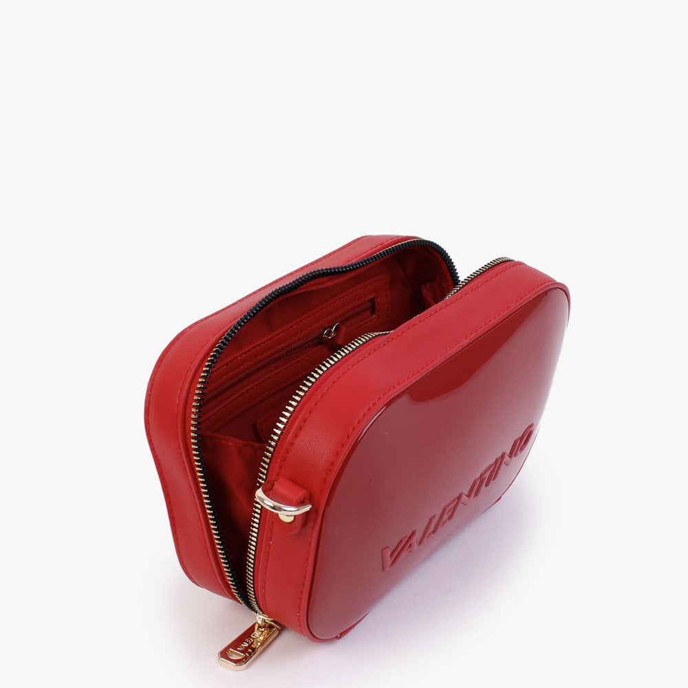 Sabel Haversack Rosso Patent Cross-Body Bag