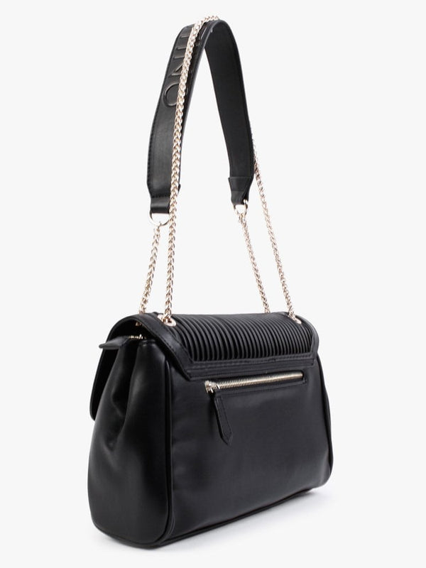 Abete Black Quilted Satchel Bag
