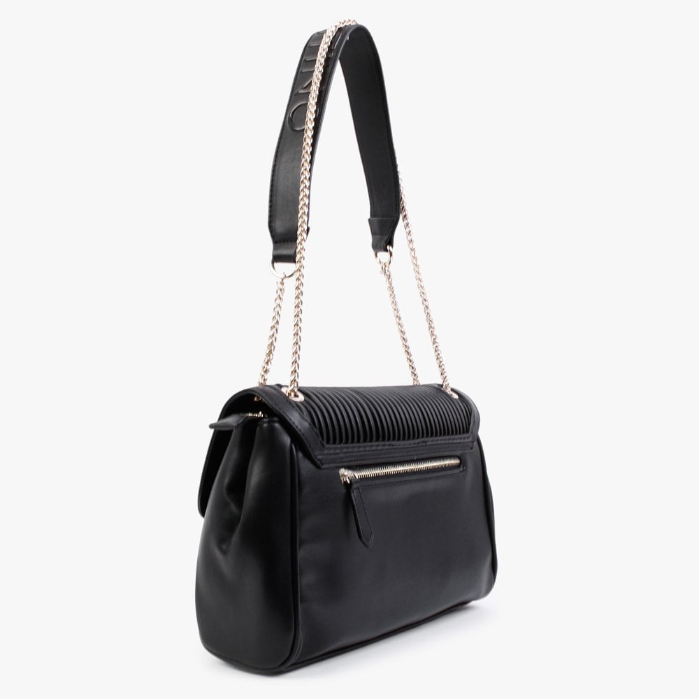 Abete Black Quilted Satchel Bag