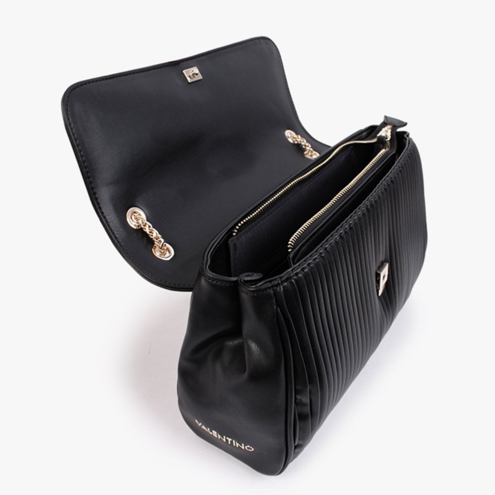 Abete Black Quilted Satchel Bag