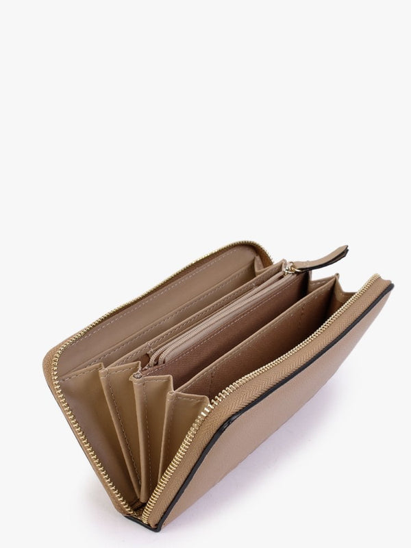 Prunus Cammello Pebbled Zip Around Wallet