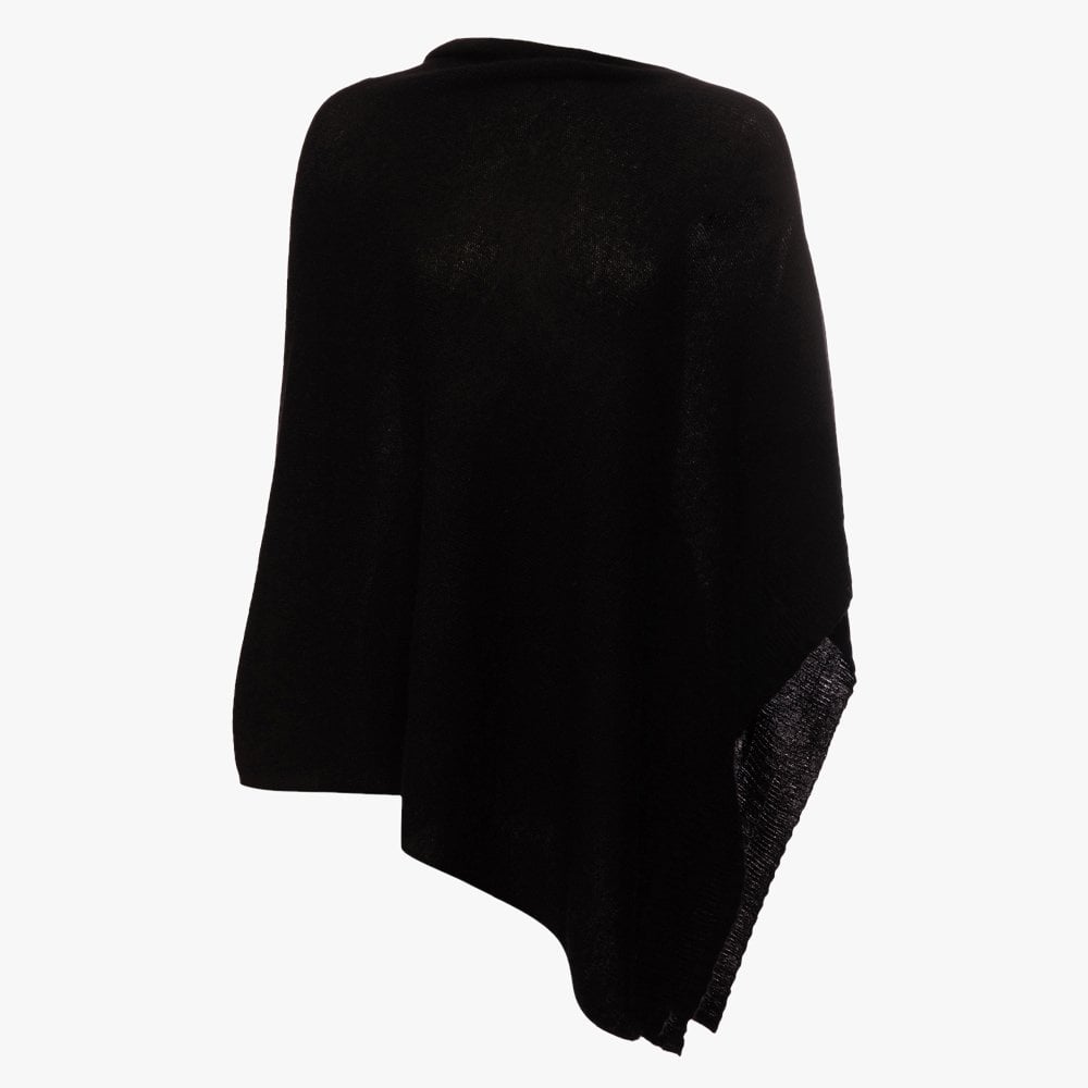 Cashmere Black Poncho