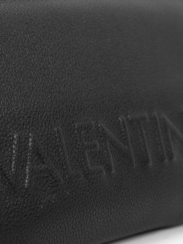 Prunus Black Pebbled Zip Around Wallet