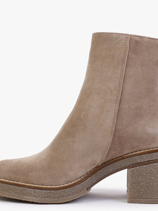 Cayenne Beige Suede Ankle Boots