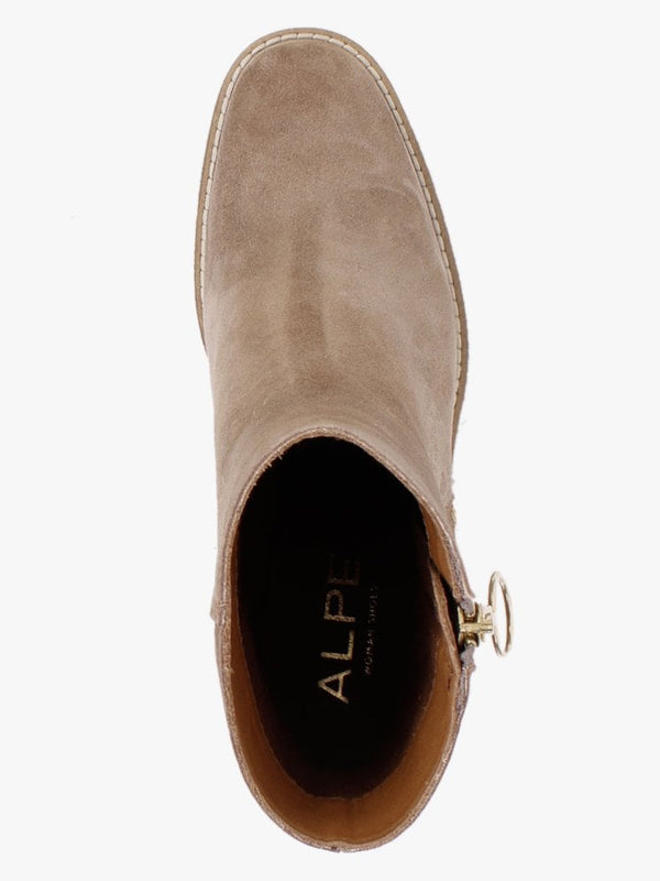 Cayenne Beige Suede Ankle Boots