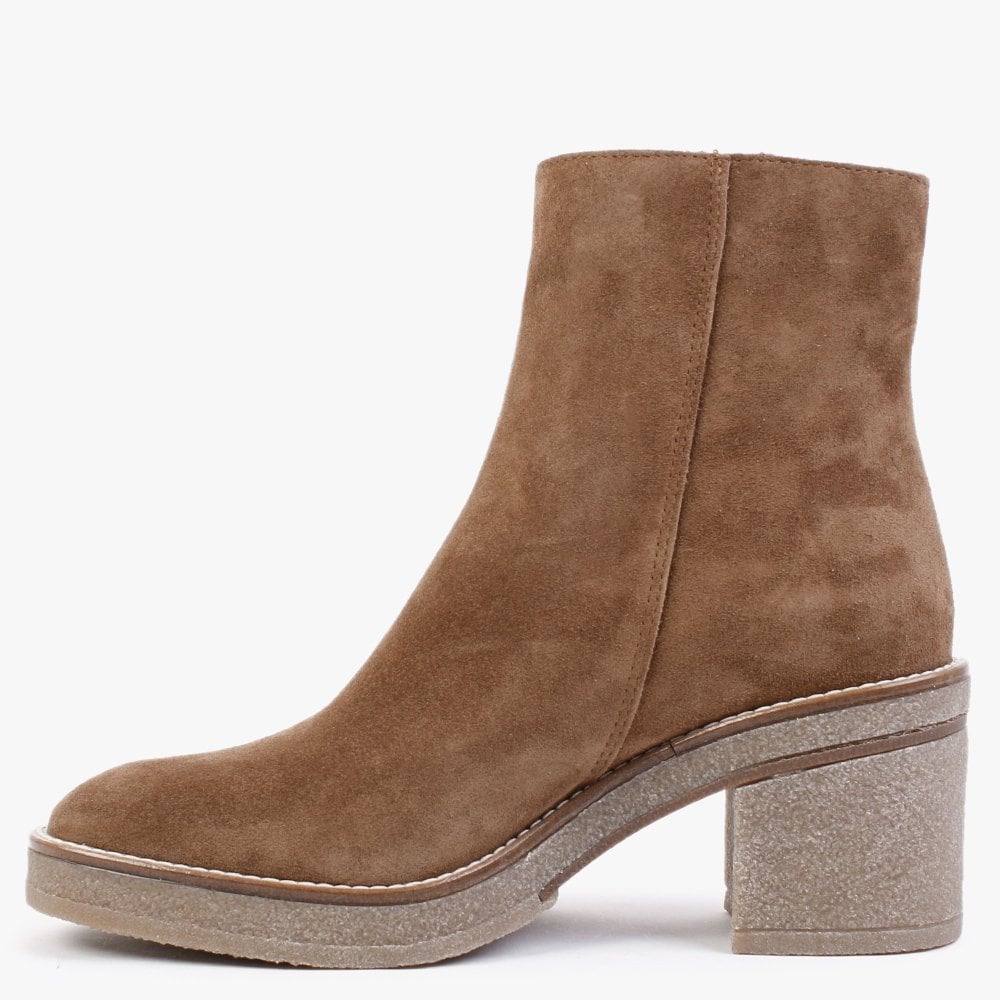 Cayenne Tan Suede Ankle Boots