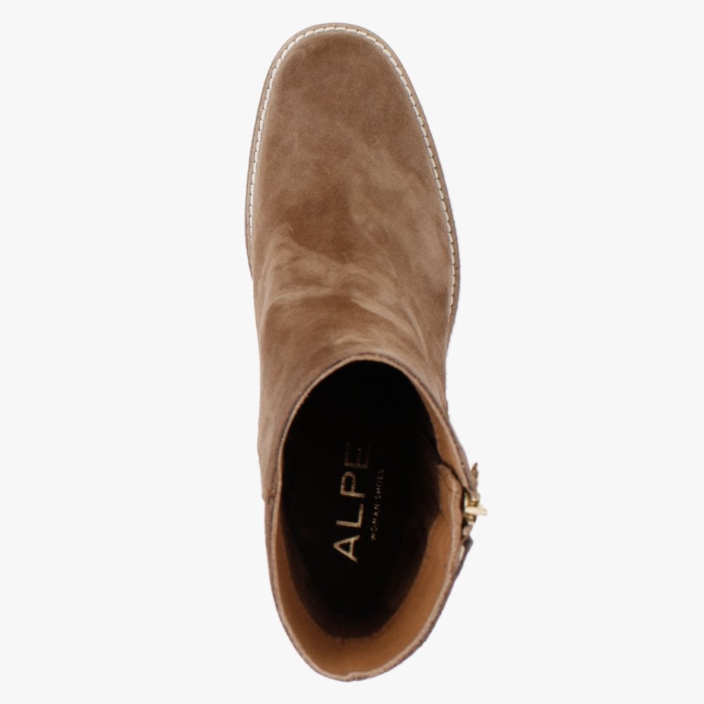 Cayenne Tan Suede Ankle Boots