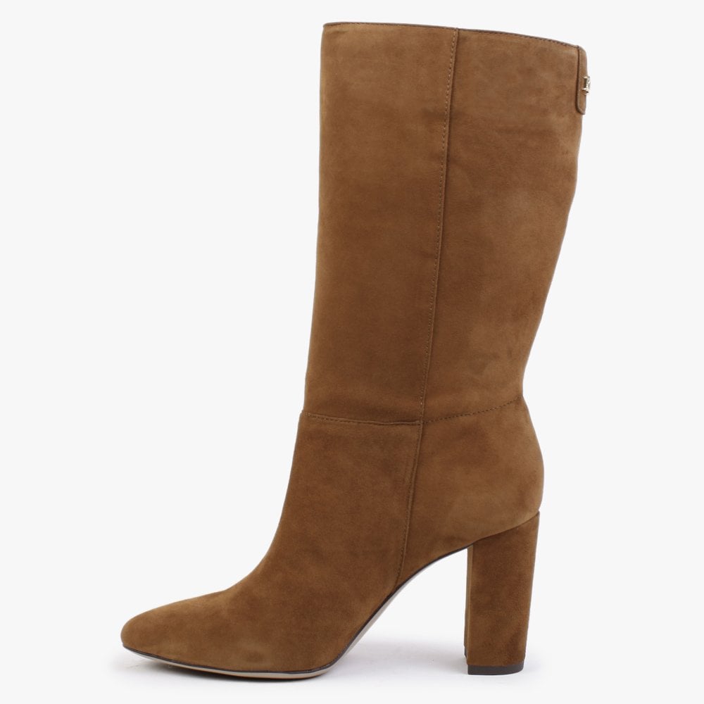 Artizan Tan Suede Heeled Calf Boots