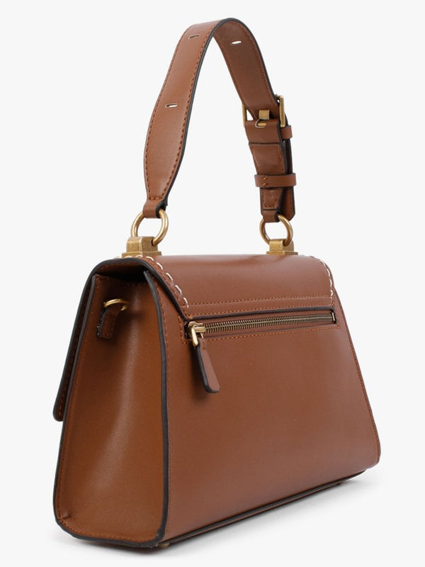 Stephi Smooth Whiskey Top Handle Bag