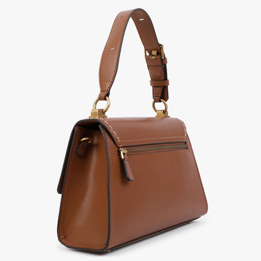 Stephi Smooth Whiskey Top Handle Bag