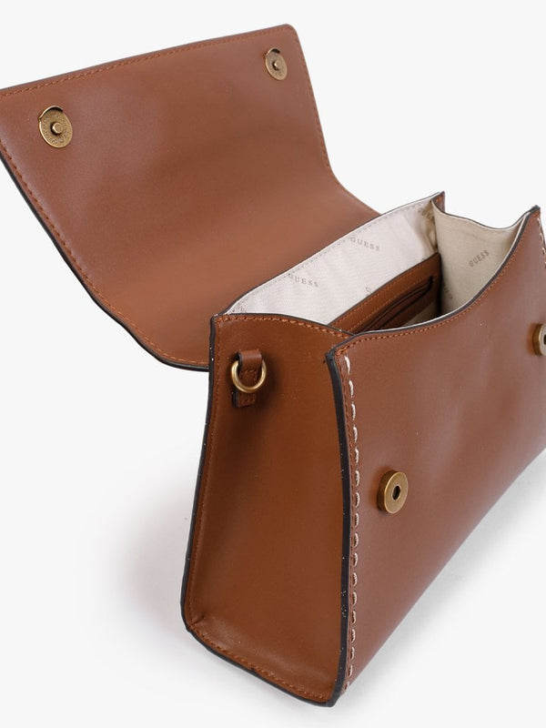 Stephi Smooth Whiskey Top Handle Bag