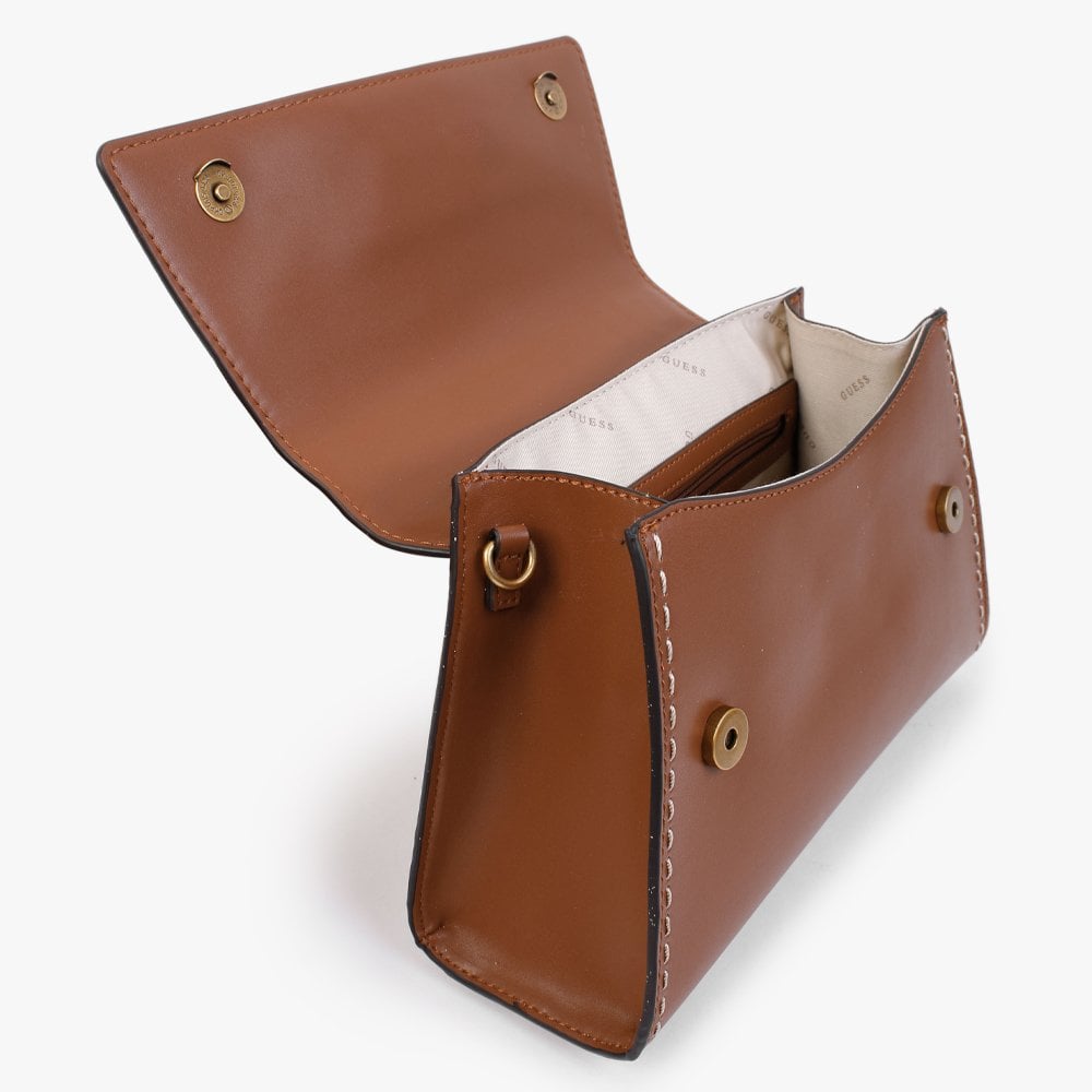 Stephi Smooth Whiskey Top Handle Bag