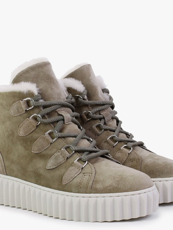 Mace Khaki Suede Snow Boots