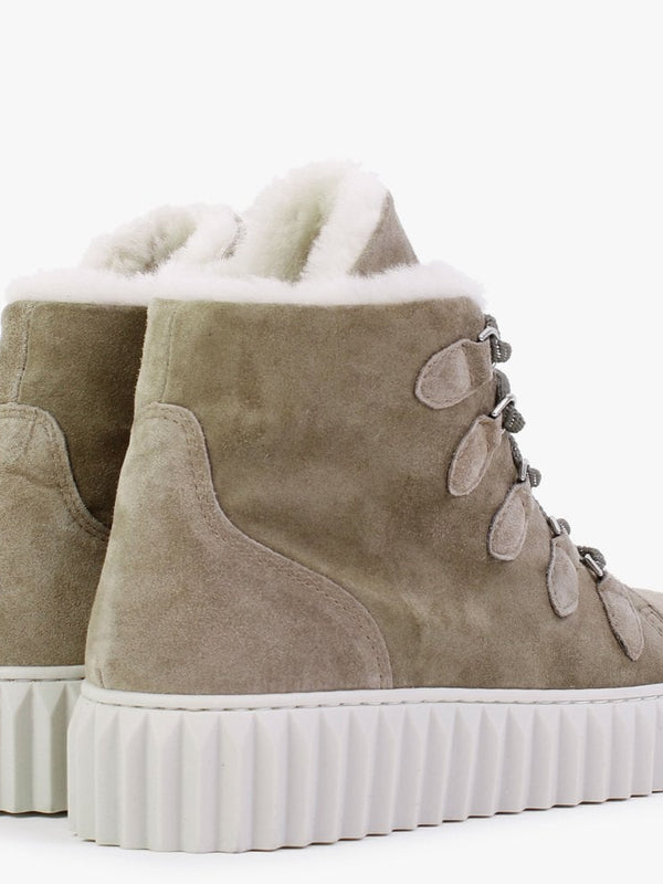 Mace Khaki Suede Snow Boots