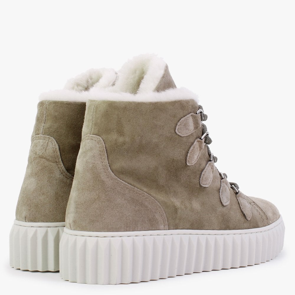 Mace Khaki Suede Snow Boots