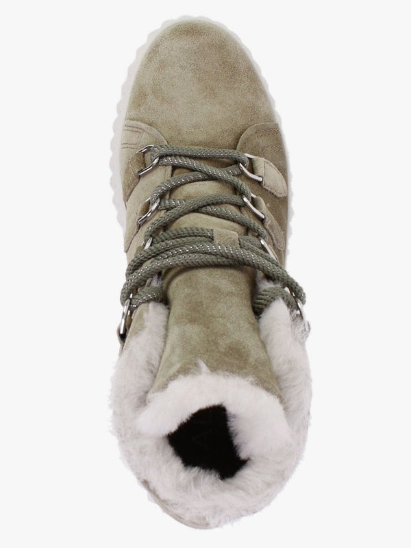 Mace Khaki Suede Snow Boots
