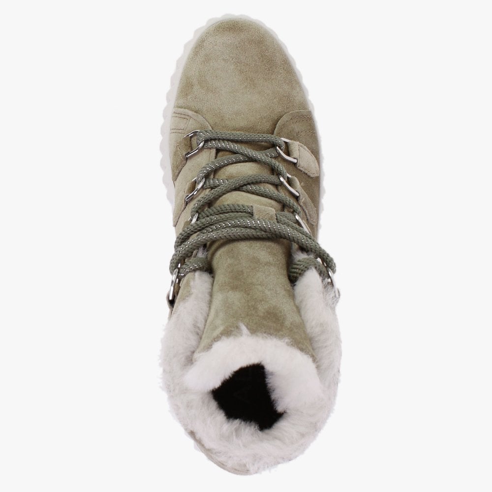 Mace Khaki Suede Snow Boots