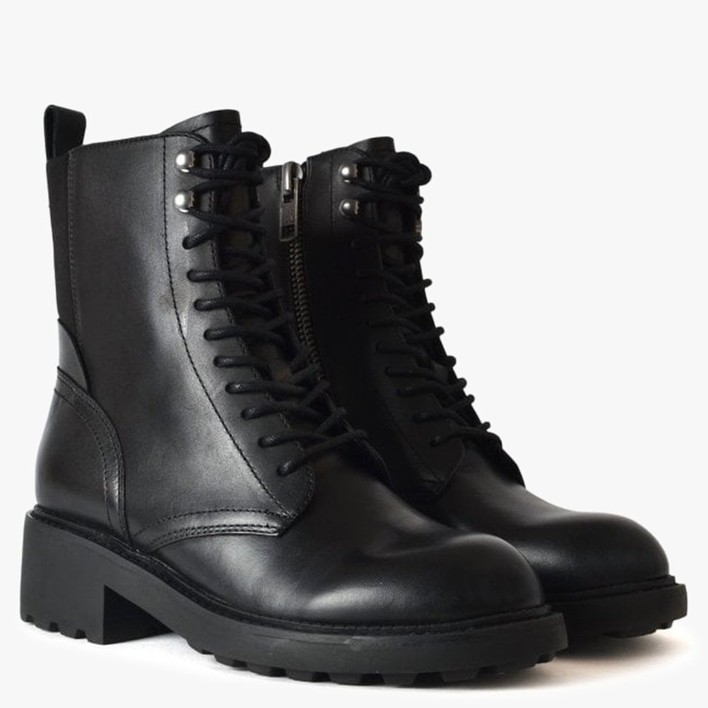 Styx Black Leather Military Boots