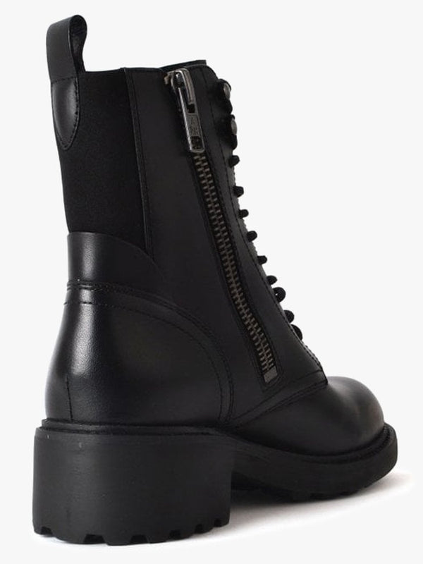Styx Black Leather Military Boots