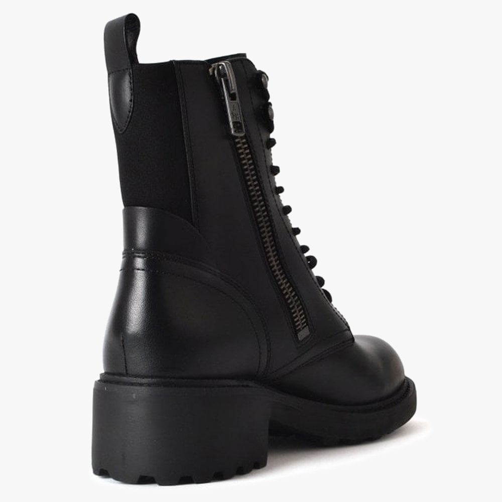 Styx Black Leather Military Boots