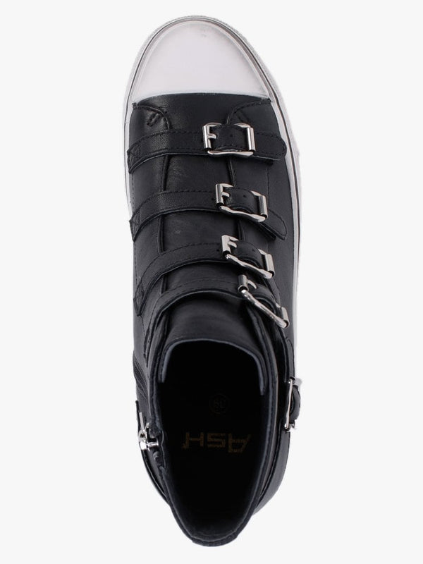 Virgin 3.5 Graphite Topo Leather Buckled High Top Trainers