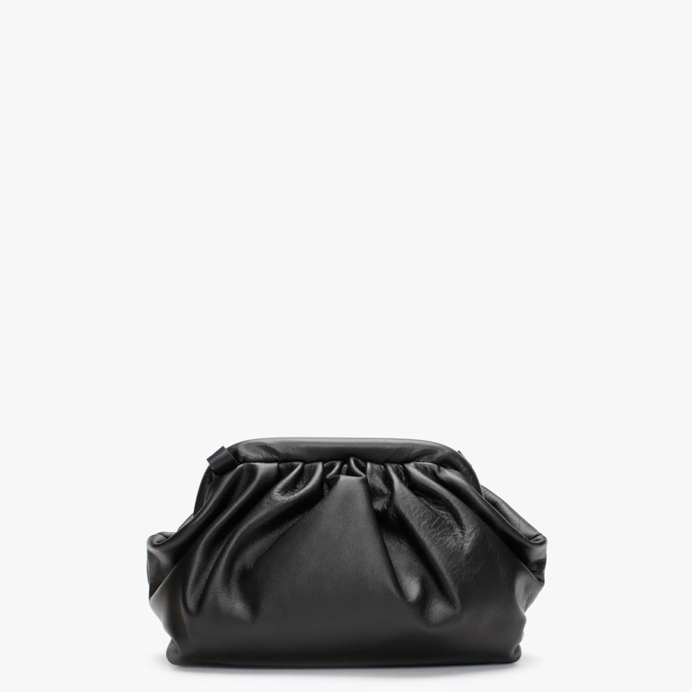 Dicloud Black Leather Chunky Chain Bag