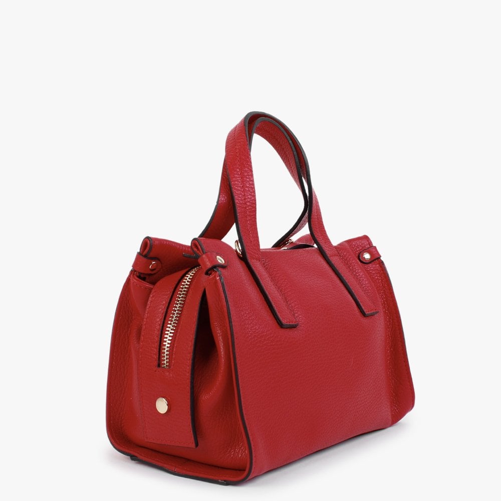 Small Dicrove Red Leather Day Bag