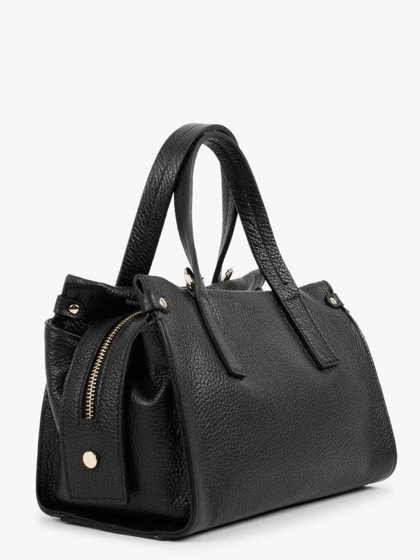 Small Dicrove Black Leather Day Bag