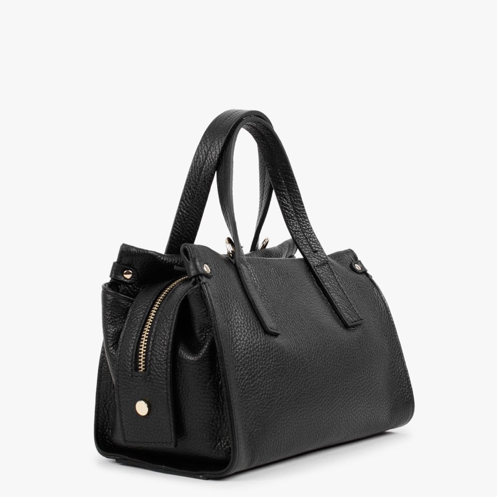Small Dicrove Black Leather Day Bag