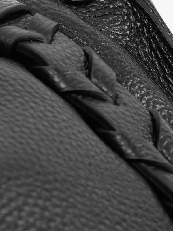 Small Dicrove Black Leather Day Bag