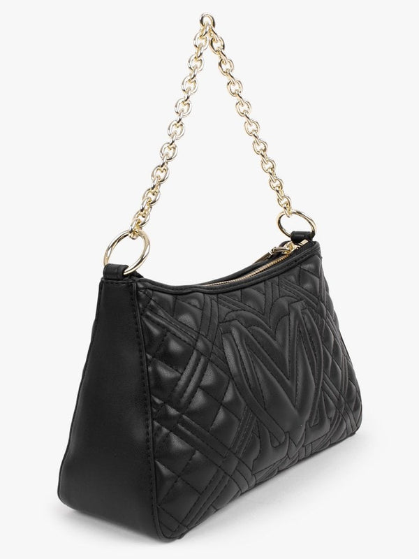 Classic Quilted Black Shoulder Bag
