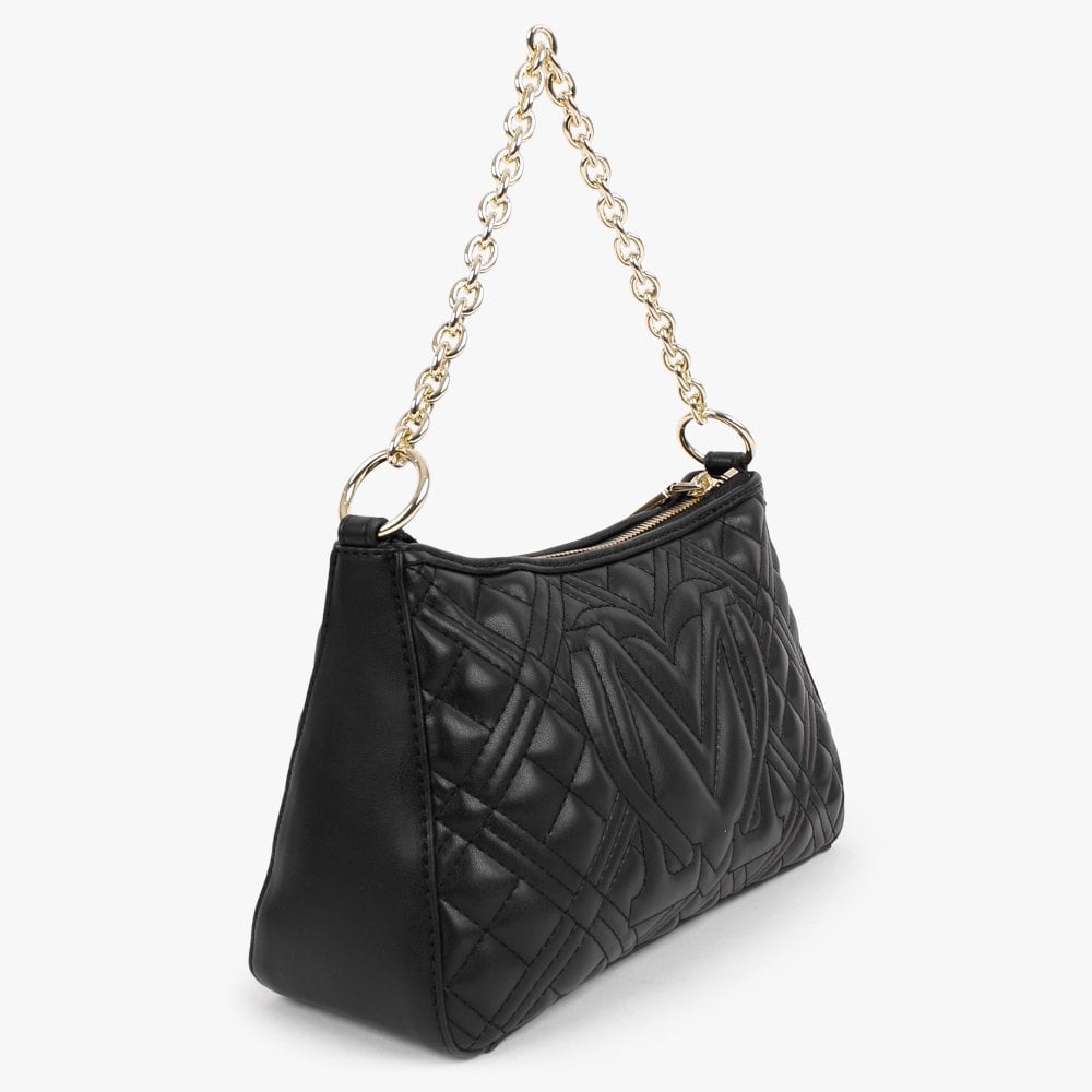 Classic Quilted Black Shoulder Bag