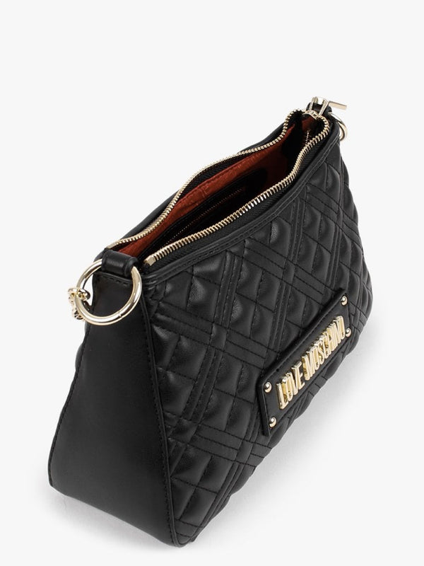 Classic Quilted Black Shoulder Bag
