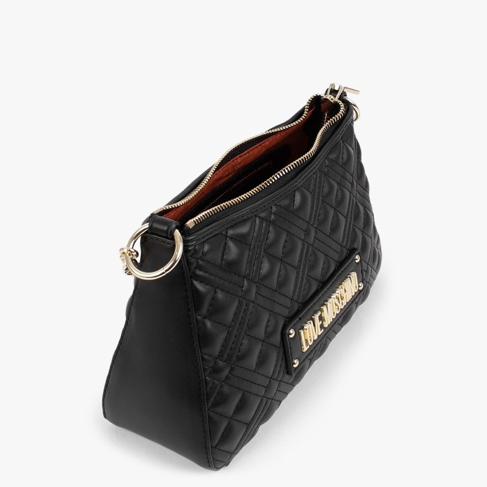 Classic Quilted Black Shoulder Bag