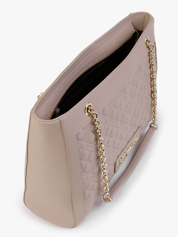 Diamond Quilt Nude Tote Bag