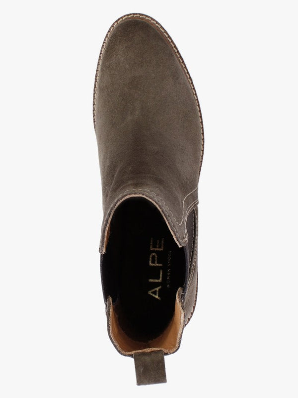Sage Khaki Suede Chelsea Boots