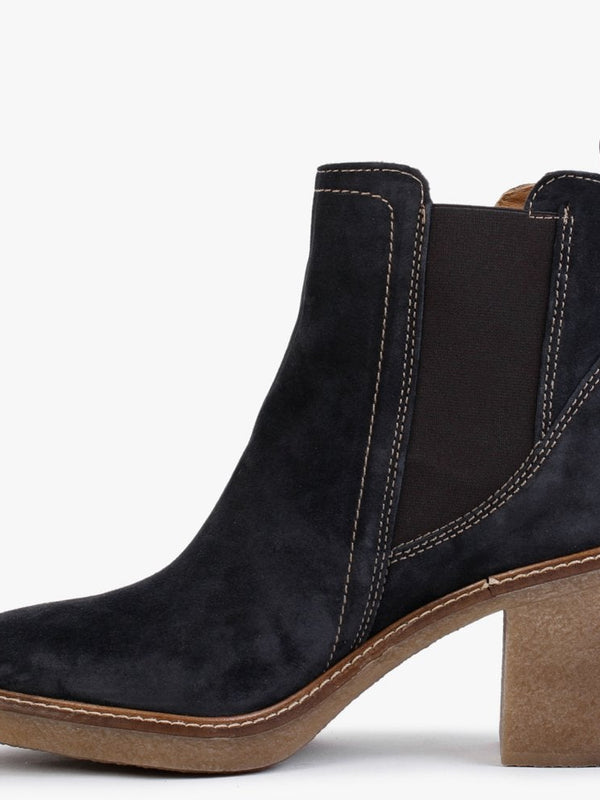 Sage Navy Suede Chelsea Boots