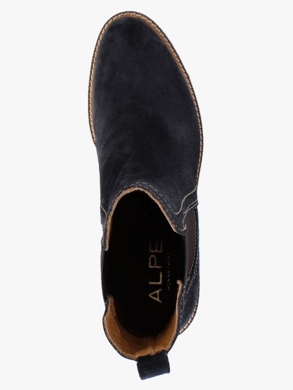 Sage Navy Suede Chelsea Boots